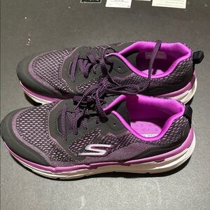 Skechers Women's Purple and Black Athletic Shoes